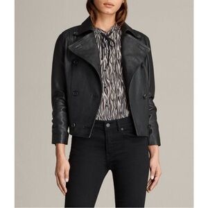 All Saints Deebee Leather Blazer